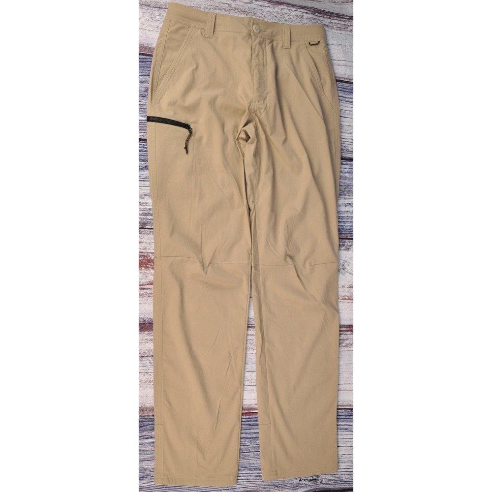 REI Men's Khaki Nylon/Spandex Straight Leg Hiking Pants 30X32 New With Tags